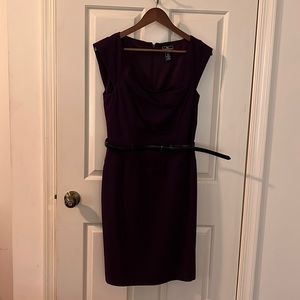 Purple American living dress with belt